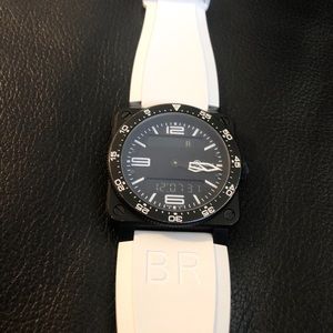 Bell & Ross BR-03-88-S Aviation analog AND digital watch